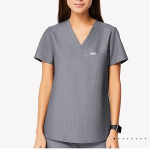 FIGS Catarina Scrub Top (Small) - GRAPHITE